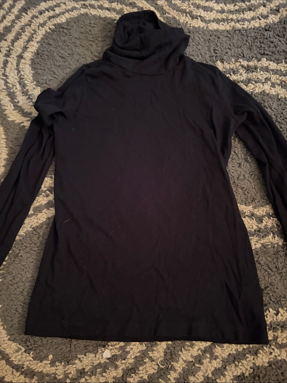 Crewcuts Black Long Sleeve Turtleneck Top - Girls